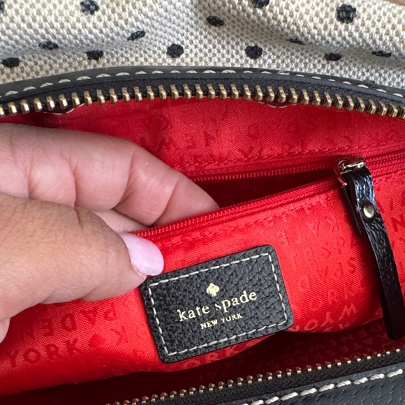 Kade Spade Dr Bag Satchel cream polkadot bag - Picture 5 of 16